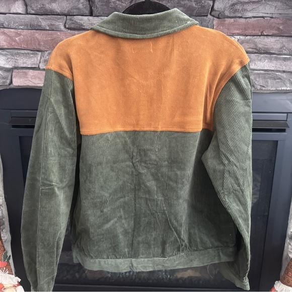 MQOT Lena Green and Brown Corduroy Jacket Size Small - Picture 3 of 3
